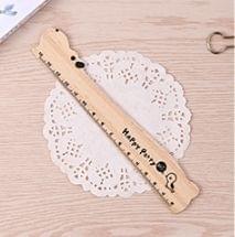 Cartoon Animal Wood Rulers School Supplies Stationery, Name:Hippo