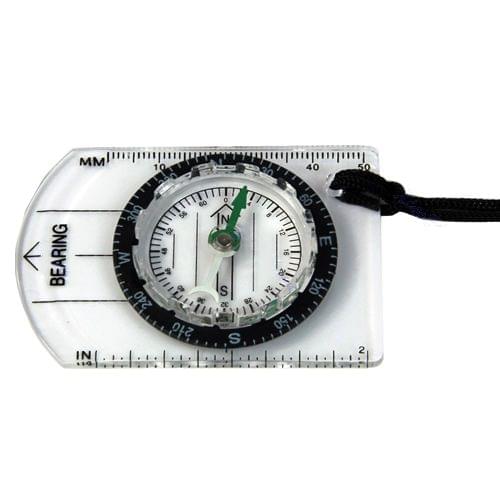 Outdoor Hiking Camping Baseplate Compass Map Measure Ruler