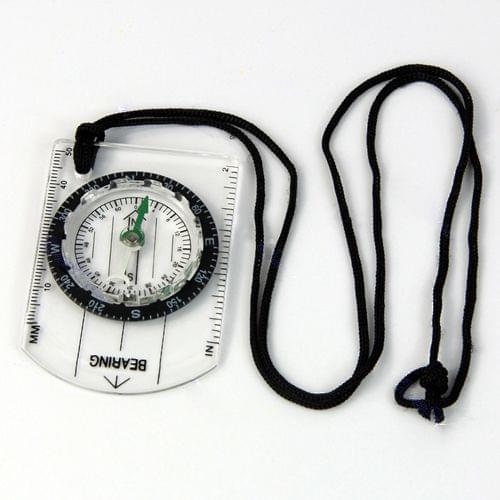 Outdoor Hiking Camping Baseplate Compass Map Measure Ruler