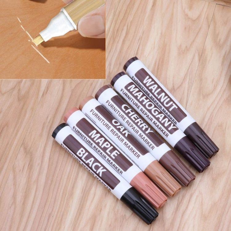 2 PCS Furniture Scratch Filler Repair Marker Pen, Size: 13.3x2cm(Mahogany)