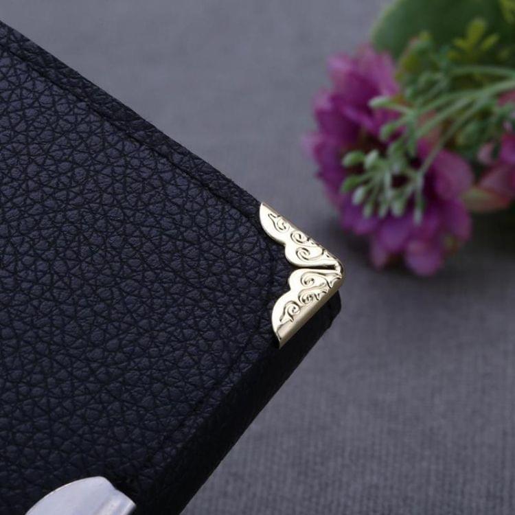 100 PCS Brass Metal Book Protector Scrapbook Notebook Folder Corner(Gold)