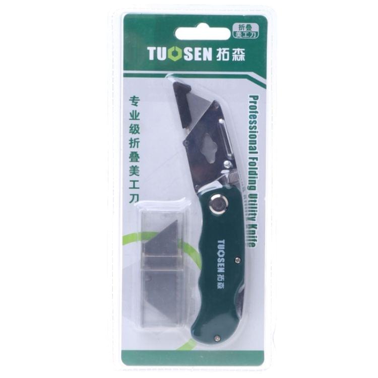 Stainless Steel Folding Utility Knife Woodworking Outdoor Camping Cutter(Aluminum alloy)