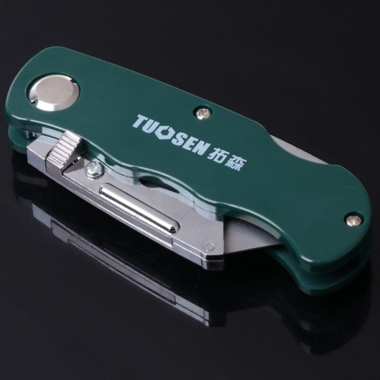 Stainless Steel Folding Utility Knife Woodworking Outdoor Camping Cutter(Aluminum alloy)