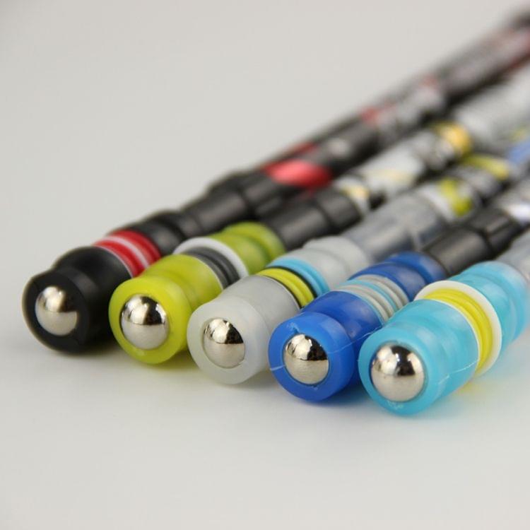 3 PCS Cool Spinning Pen Rotating Gaming Ballpoint Pen Non Slip Coated Spin Rolling Pen Blue Ink Refill Matting Finger Playing Pen Random Color Delivery