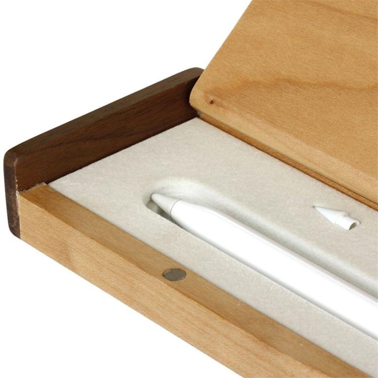 SamDi White Birch Wooden Pencil Box for Apple iPad Pencil