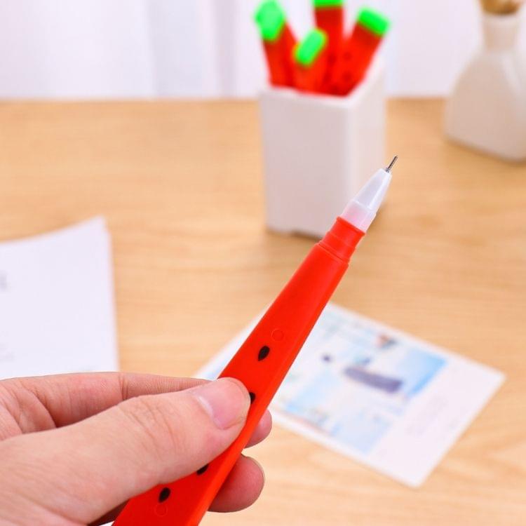 2 PCS 0.5mm Cute Kawaii Watermelon Gel Pen Writing Signing Pen School Office Supply Student Stationery