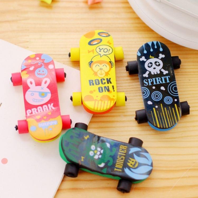 10 PCS Cartoon Creative Mini Scooter Shape Eraser School Supplies Children Gifts Random Color Delivery