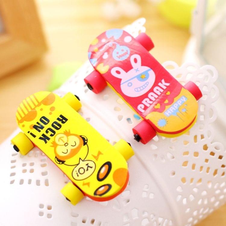 10 PCS Cartoon Creative Mini Scooter Shape Eraser School Supplies Children Gifts Random Color Delivery