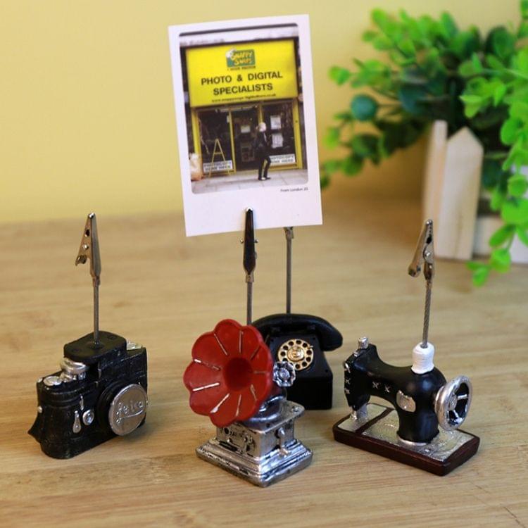 Creative Clips Wedding Party Gift Mini Resin Place Holder Message Folders Photo Clamp Home Decoration(Camera)