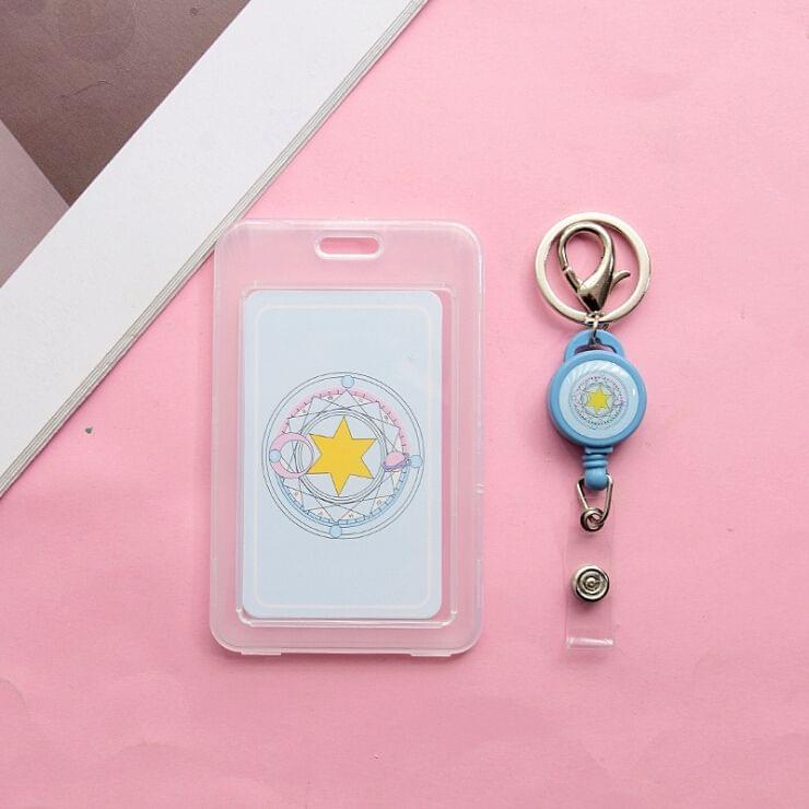 5 PCS Transparent ID Badge Case Card Holder(Many Dogs)