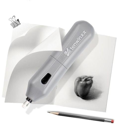 Cute Electric Eraser Children's Stationery Office Supplies(Grey)