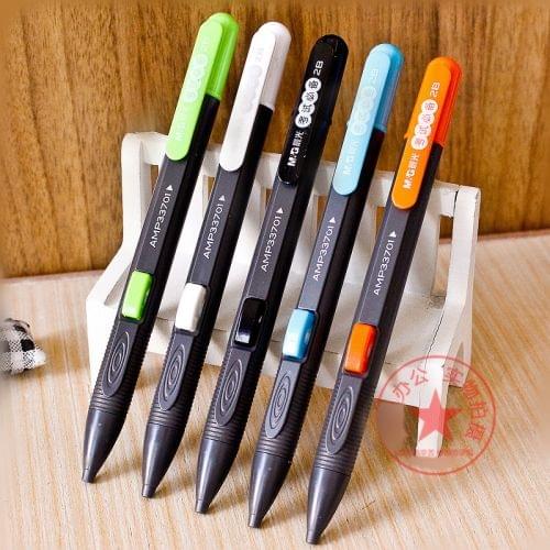 Cute Plastic 2B Computer Test Mechanical Pencil Student School Supplies, Random Color Delivery