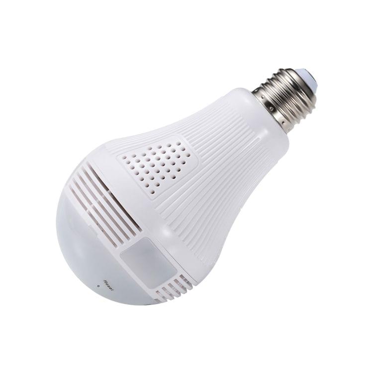 DP001 Light Bulb 360 Degrees Panoramic Fisheye Lens 1.3MP Camera, Support Remote Control, Screenshot and TF Card