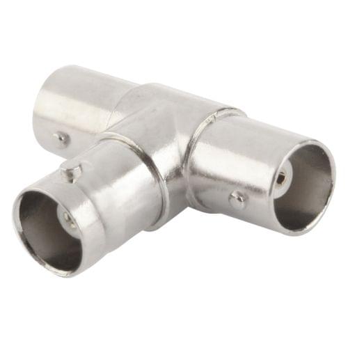 3 Way BNC Female to Double BNC Female T Adapter