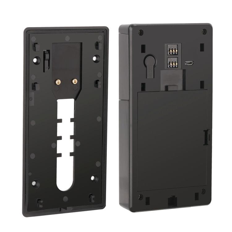 B10 2.4GHz Wireless Intelligent Doorbell 720P WiFi Video Doorbell Visual Camera Doorbell Intercom Home Security Safe, Support PIR Detection / Night Vision / Mobile Phone APP(Black)