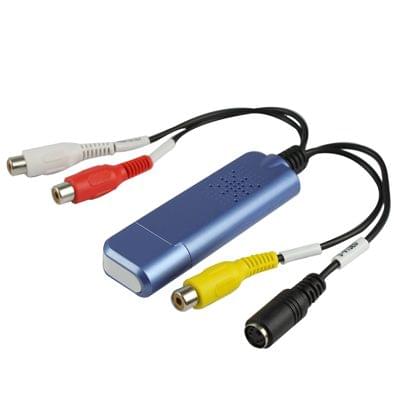 Easycap USB 2.0 Video Capture & Edit with Audio (Supports NTSC/PAL/SECAM, Video format)(Blue)