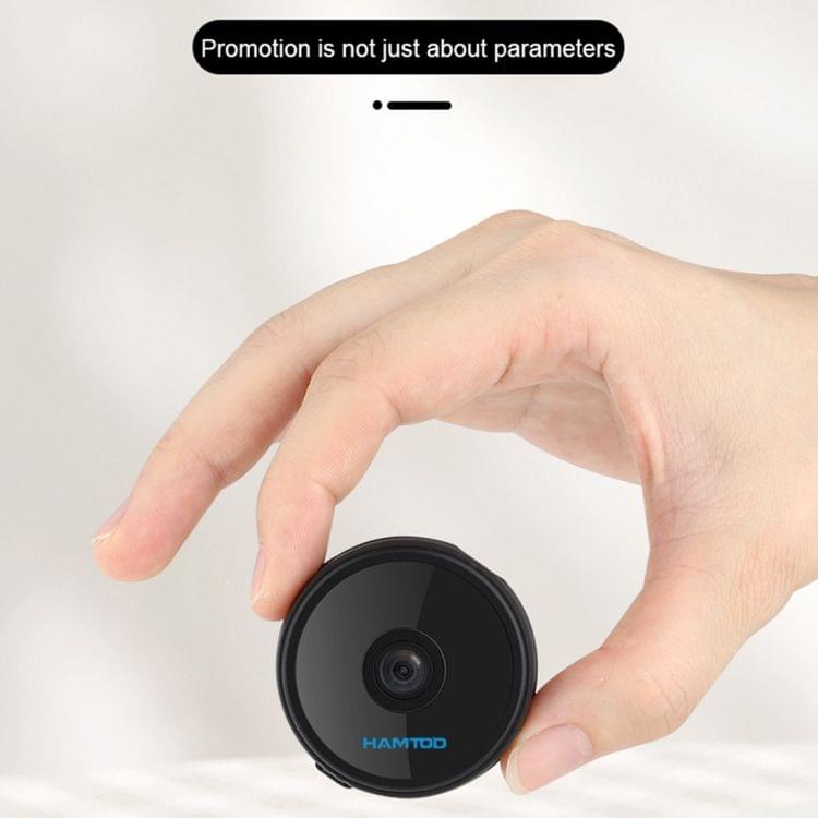 HAMTOD Q13 HD 1080P WiFi Control 150 Degrees Wide Angle Comparable Intelligent Camera, Support TF Card & Night Vision & Motion Detecting(Black)