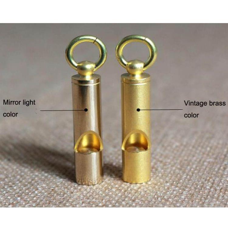 5 PCS Keychain Vintage Brass Whistle Loud Outdoor Camping Train Rescue Survival Whistle Personal Protection Tool Self Defense