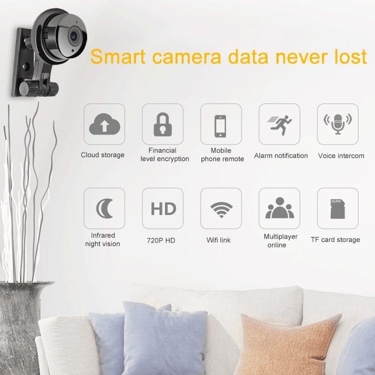 V380 1080P WiFi IP Camera Remote Mini DV, Support TF Card & Night Vision & Movement Monitoring, EU Plug