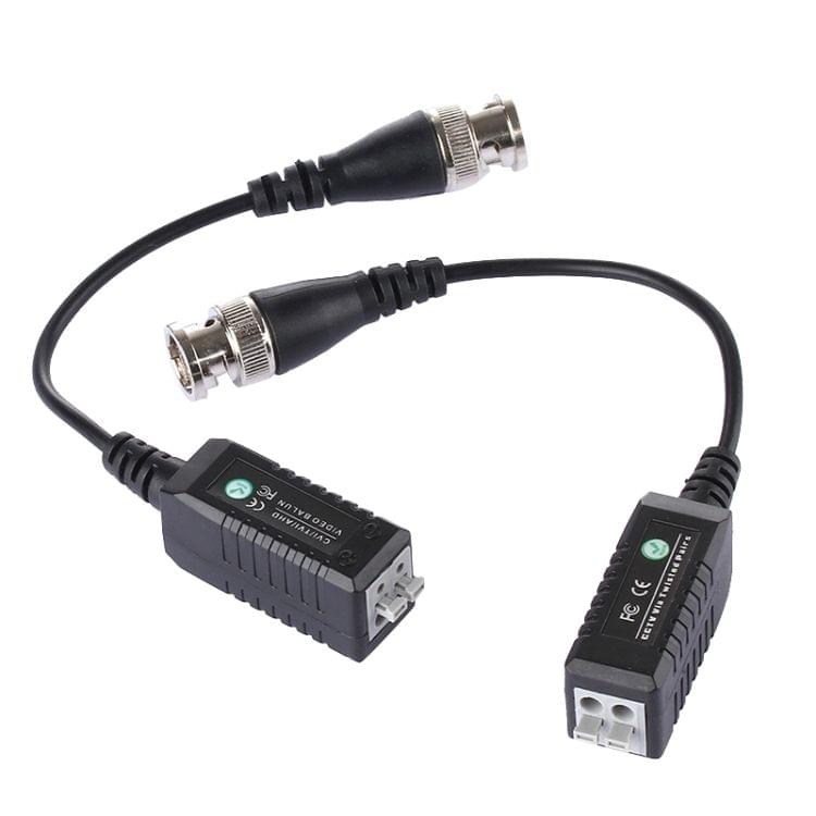 2 PCS HD 302B Coaxial CVI/TVI/AHD 1CH Passive Transceiver Video Balun