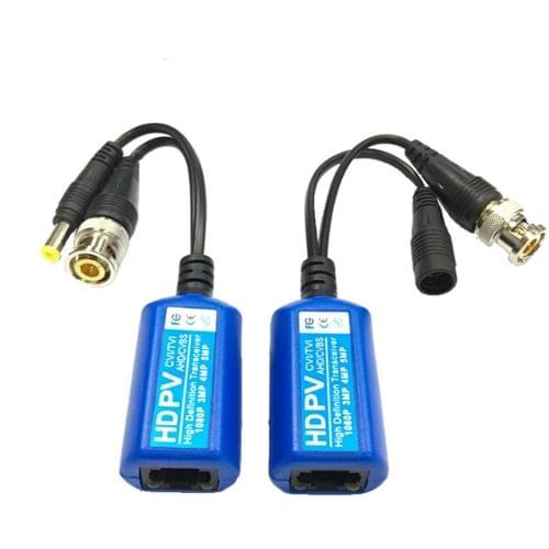 2 PCS Anpwoo 215PV 2 in 1 Power + Video Balun HD-CVI/AHD/CVI Passive Twisted Transceiver