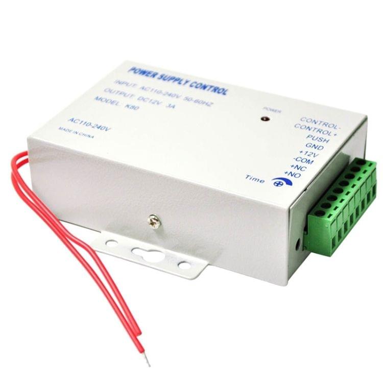 MJPT004 Door Access Control System Kits + Strike Door Lock + 20 ID Keyfobs + 10 ID Cards + Power Supply + Exit Button + Door Bell