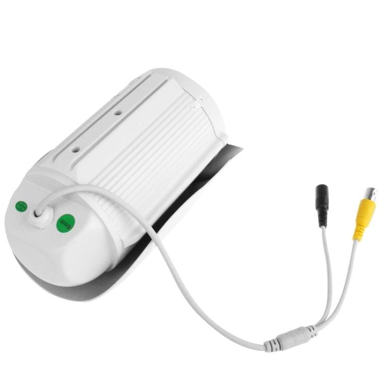 8mm Fixed Lens CMOS Array LED & Waterproof Color Box Video Camera, IR Distance: 30m