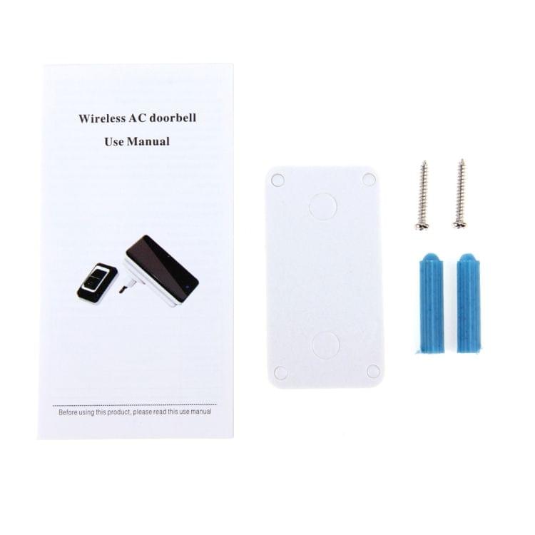 SAFUL K108 Waterproof Wireless Smart Doorbell, One Transmitter Dual Receiver, EU Plug