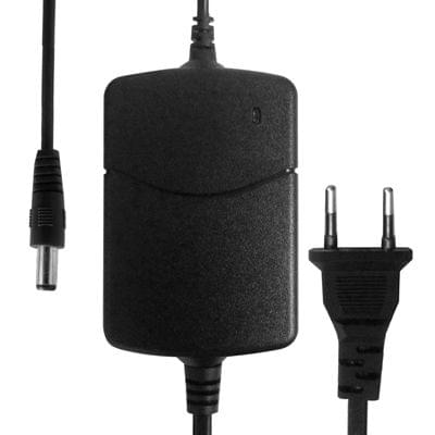 EU Plug AC Adapter 12V 2A for CCD Cameras, Output Tips: 5.5 x 2.1mm(Black)