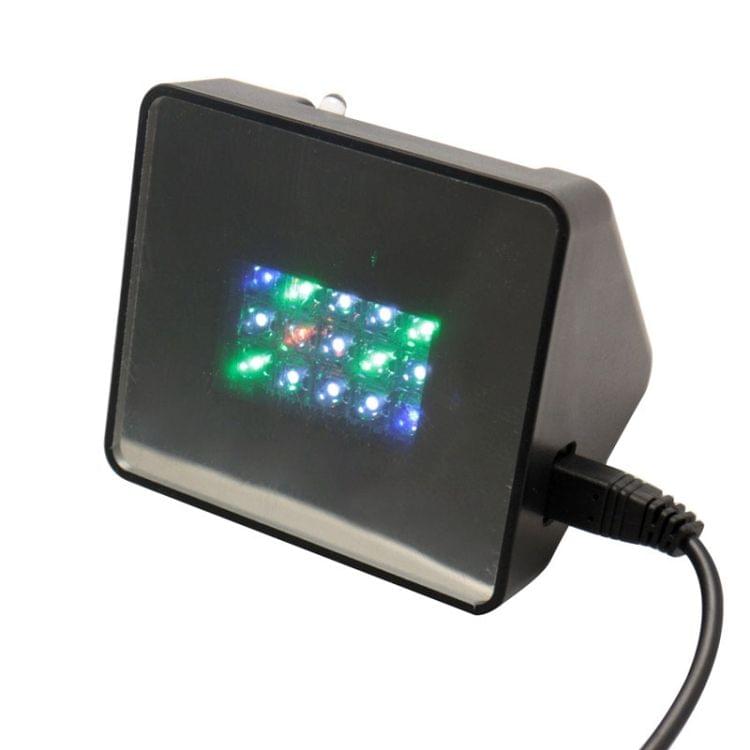 Home Security TV Deters Burglar Thief Prevention Device Built in LED Light, Support TF Card(Black)