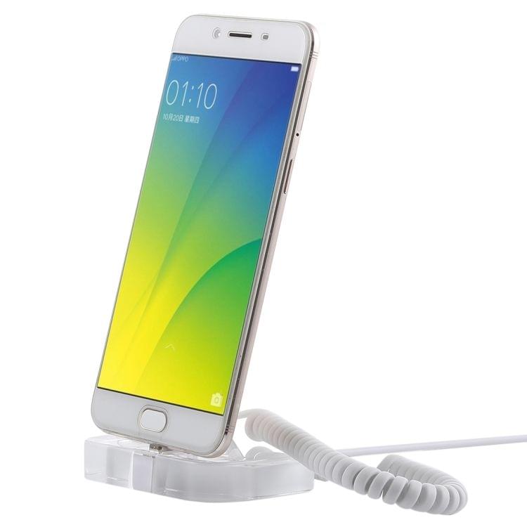 Universal Mobile Phone Burglar Display Holder / Anti-theft Display Stand, with Remote Controller(Transparent)