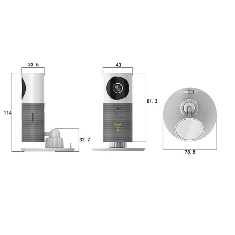 Automatically Enable Light Sensor Intelligent Home Wireless Wifi IP Camera, Support Video & Snapshot & Infrared Detect(Grey)