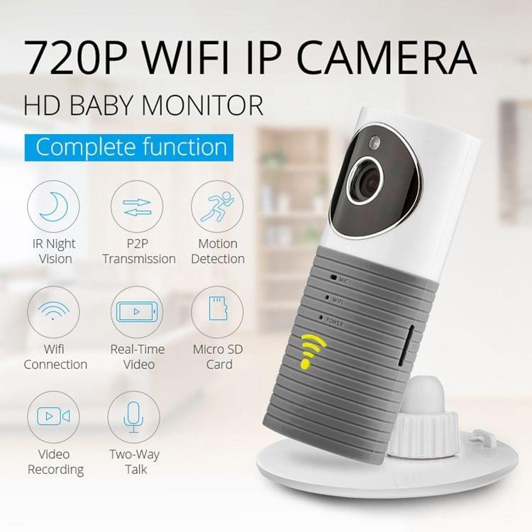 Automatically Enable Light Sensor Intelligent Home Wireless Wifi IP Camera, Support Video & Snapshot & Infrared Detect(Grey)