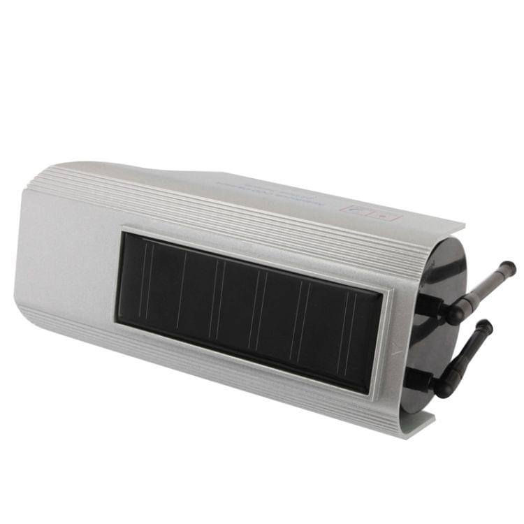 Solar Powered Realistic Looking Dummy Camera with Flashing Red LED Light