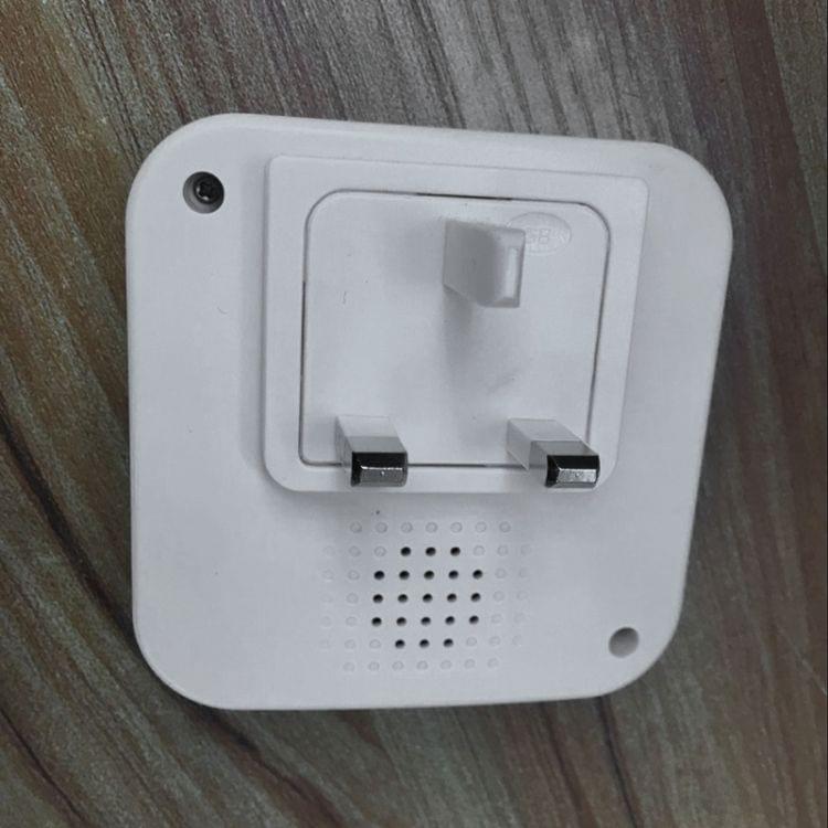 P6 110dB Wireless IP55 Waterproof Low Power Consumption WiFi Doing-dong Doorbell Receiver, Receiver Distance: 300m, UK Plug (White)