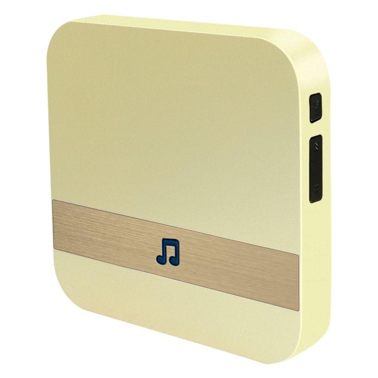 B10 52 Chimes 110dB Wireless WiFi Doorbell Receiver Low Power Consumption Home Door Tools, US Plug, AC 90-250V(Gold)