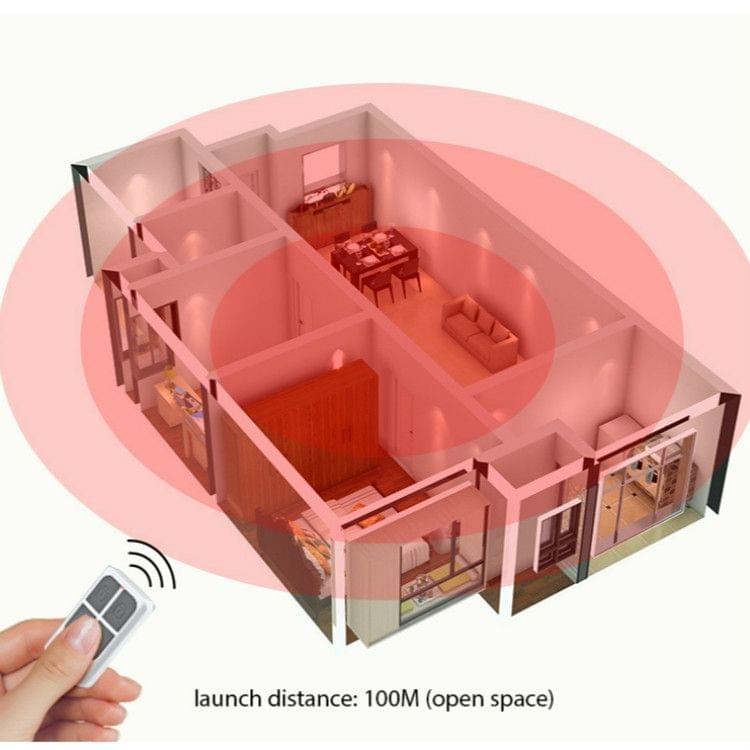 KERUI 433MHz Portable High-Performance 4-Buttons Keychain Wireless Remote Control Home Security Alarm System