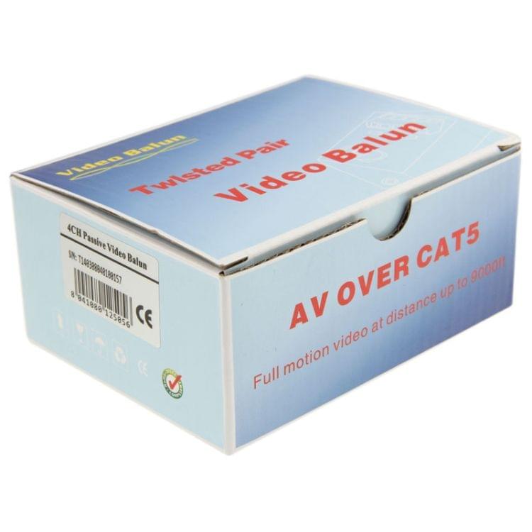 X204-C CCTV Accessories / Video Balun - 4CH Passive UTP Video Balun