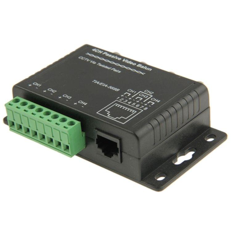 X204-C CCTV Accessories / Video Balun - 4CH Passive UTP Video Balun