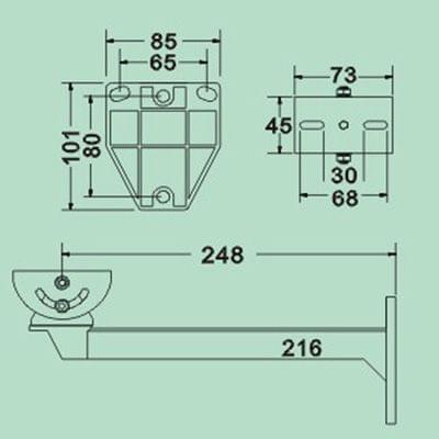 CCD CCTV Camera Aluminum Mounting Bracket, Load-bearing: 10kg (JY-216)(White)