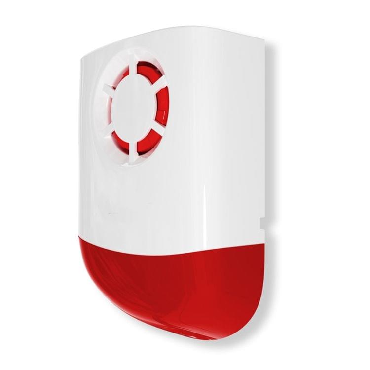 DY-JH100B 120dB 315MHz Wireless Indoor Outdoor Alarm Siren with Flash Strobe Light(White)