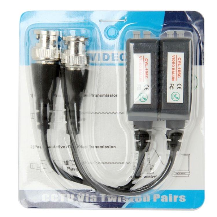 2 pcs CYL-106C Single Channel Passive Video Balun