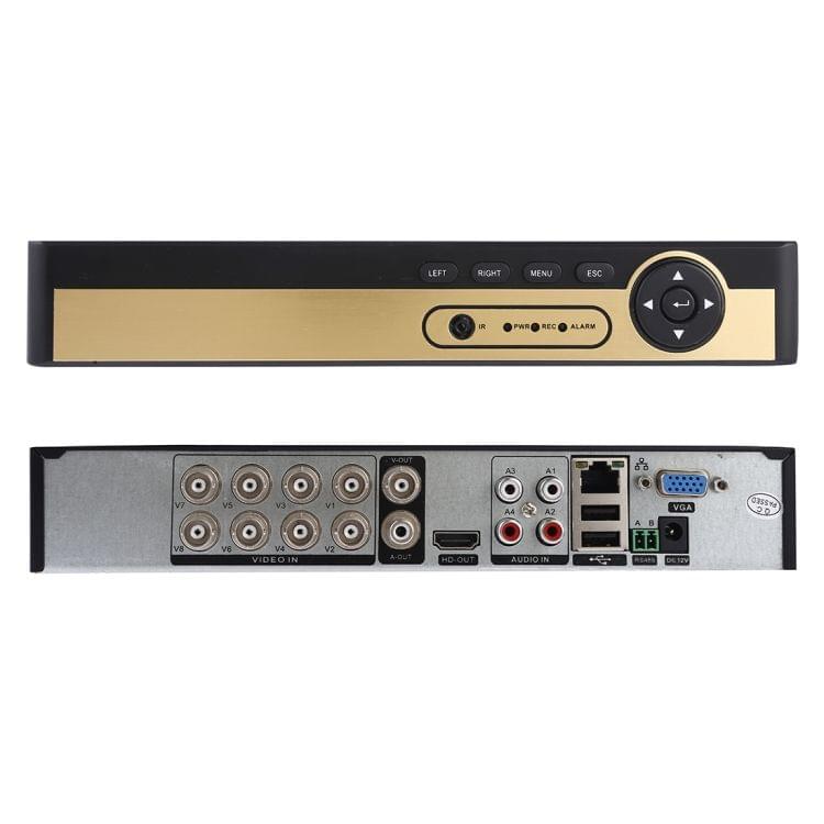 8CH H.264 720P HD DVR Digital Video Recorder, Support VGA / HDMI / RJ45 NET / USB 2.0(Black)
