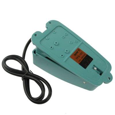 TFS-105 AC 250V 10A Anti-slip Metal Case Foot Control Pedal Switch, Cable Length: 90cm