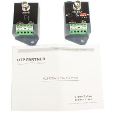 Active CCTV UTP Twisted Pair Video Balun Transmitter and Receiver