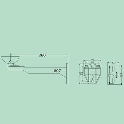 CCD CCTV Camera ABS Material Mounting Bracket, Load-bearing: 3kg (JY-206A)