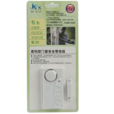 Secret Code Door Magnetic Sensor Anti-entry Security Alarm (KK-1255)(White)