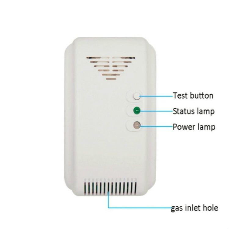 Wall-mounted Home Security Control Coal Gas Natural Gas LPG Leaking Detector, AC 110-240V, US Plug