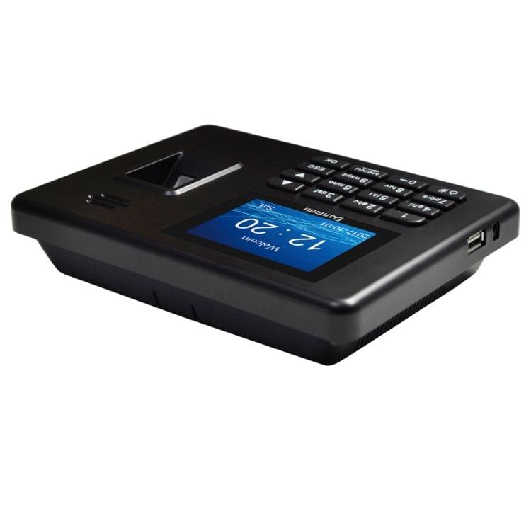 A3 2.8 inch Color TFT Screen Biometric Fingerprint Time Attendance, USB Communication Office Time Attendance Clock(Black)
