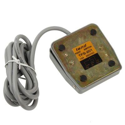 TFS-201 AC 250V 10 A Electric Power Plastic Foot Switch Power Pedal, Cable Length: 1m